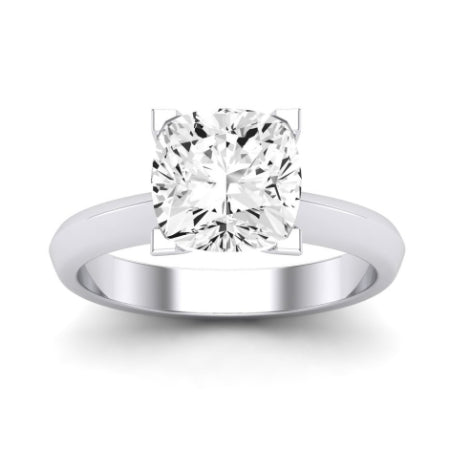 Senna Moissanite Matching Band Only (does Not Include Engagement Ring) For Ring With Cushion Center whitegold