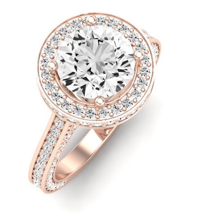 Buttercup Moissanite Matching Band Only (does Not Include Engagement Ring) For Ring With Round Center rosegold