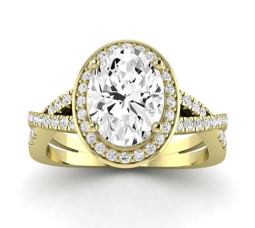 Moonflower - GIA Natural Oval Diamond Engagement Ring