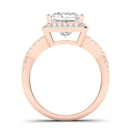 Moonflower Princess Moissanite Bridal Set rosegold