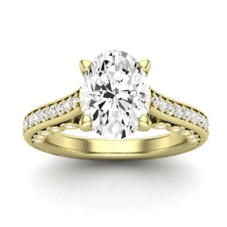 Nala Oval Moissanite Bridal Set yellowgold