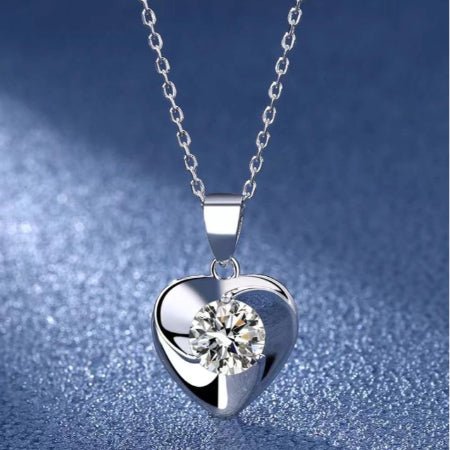 Novalee Moissanite Necklace whitegold