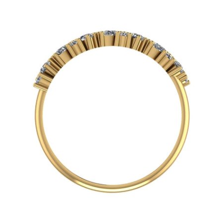 Rhodes Trendy Moissanite Wedding Ring yellowgold
