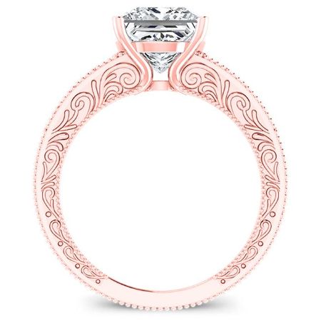 Romy Princess Moissanite Bridal Set rosegold