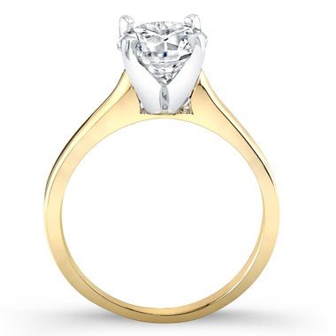 Rosemary Round Moissanite Bridal Set yellowgold