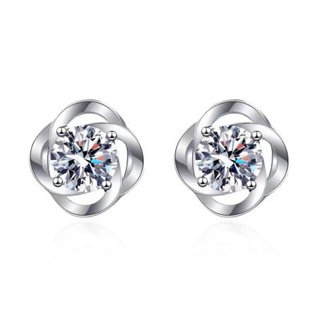 Rowan Diamond Earrings (Clarity Enhanced) whitegold