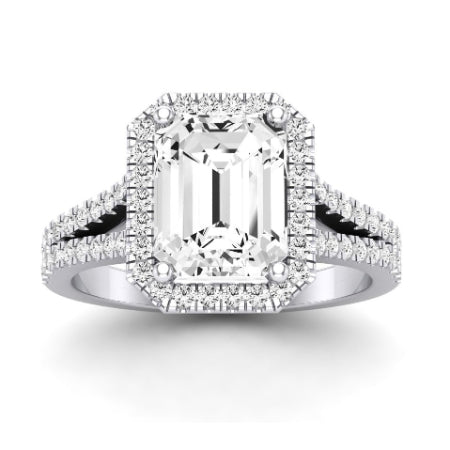 Silene Emerald Moissanite Bridal Set whitegold
