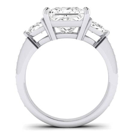 Snowdonia Diamond Matching Band Only (engagement Ring Not Included) For Ring With Princess Center whitegold