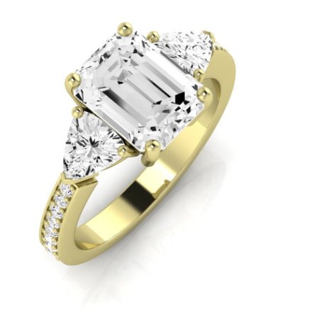 Snowdonia Emerald Diamond Bridal Set (Lab Grown Igi Cert) yellowgold