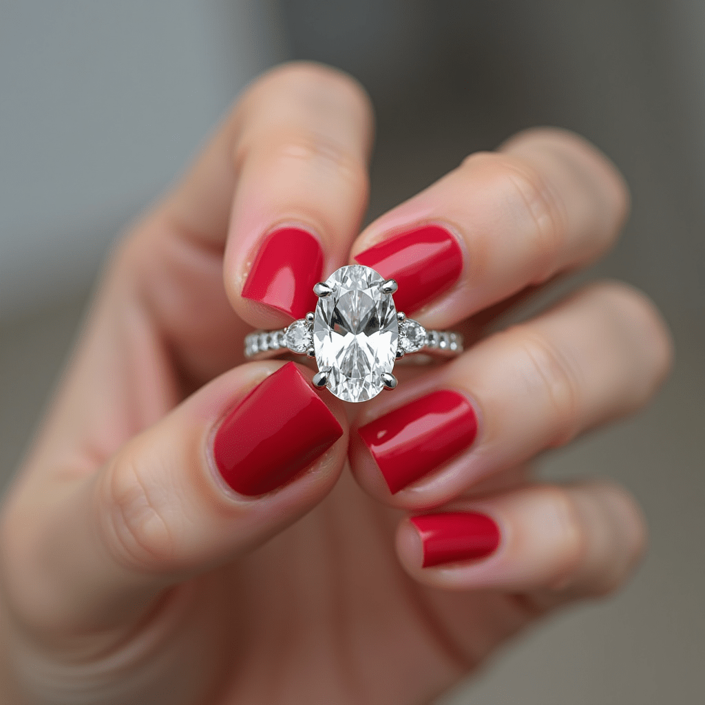 Snowdonia - GIA Natural Oval Diamond Engagement Ring