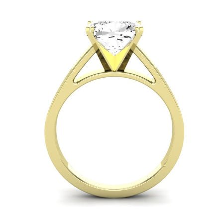 Snowdrop Cushion Moissanite Bridal Set yellowgold