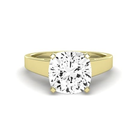 Snowdrop Cushion Moissanite Bridal Set yellowgold
