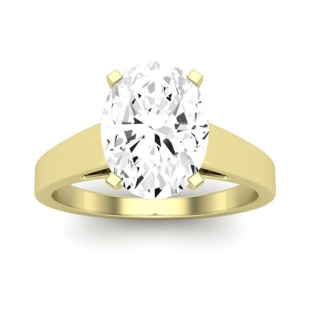 Snowdrop - GIA Natural Oval Diamond Engagement Ring