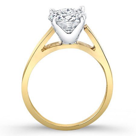 Snowdrop Round Moissanite Bridal Set yellowgold