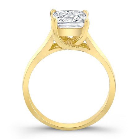 Sundrop Moissanite Matching Band Only (engagement Ring Not Included) For Ring With Princess Center yellowgold