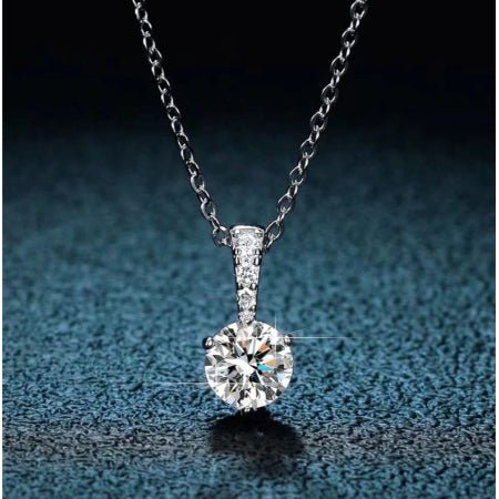 Tali Moissanite Necklace whitegold