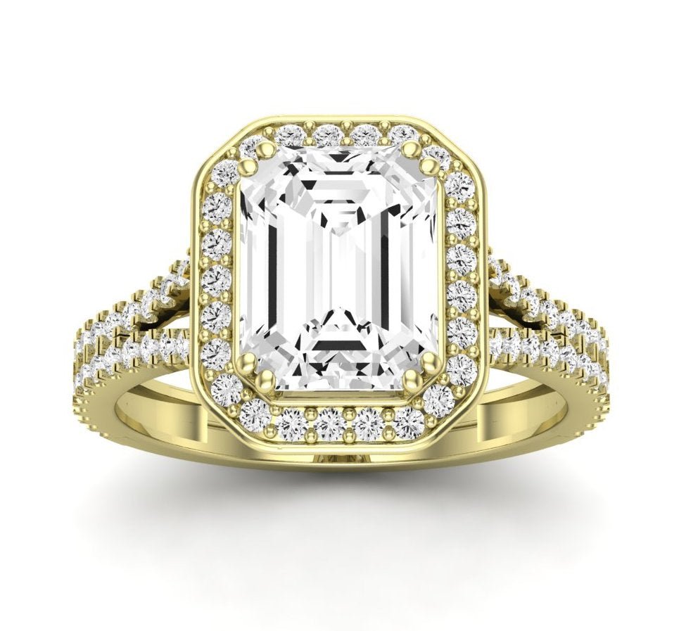 Tea Rose - GIA Natural Emerald Diamond Engagement Ring
