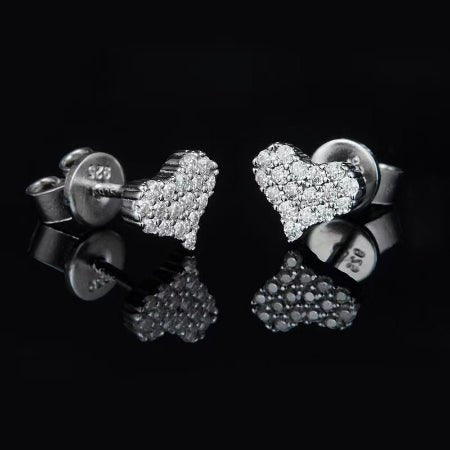 Tessa - ct Moissanite Earrings whitegold