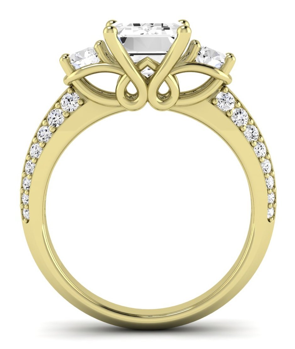 Thistle Emerald Diamond Bridal Set (Lab Grown Igi Cert) yellowgold