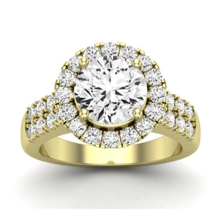 Velvet Diamond Matching Band Only (does Not Include Engagement Ring) For Ring With Round Center yellowgold