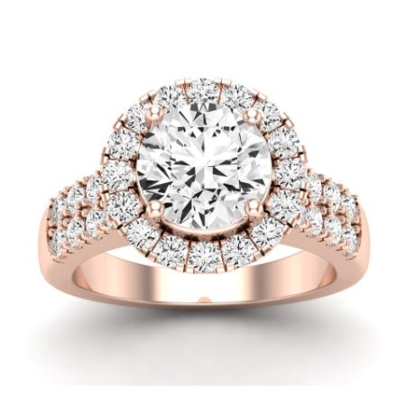 Velvet Diamond Matching Band Only (does Not Include Engagement Ring) For Ring With Round Center rosegold