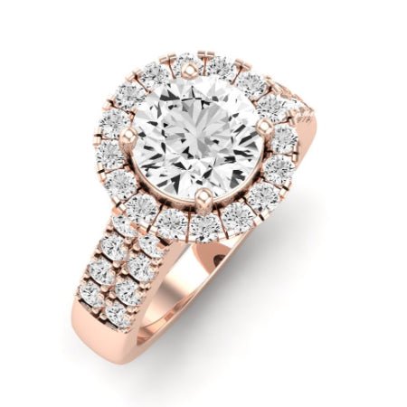 Velvet Diamond Matching Band Only (does Not Include Engagement Ring) For Ring With Round Center rosegold