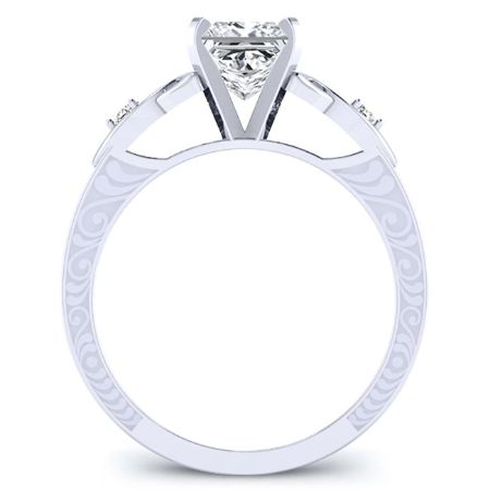 Venus Princess Moissanite Bridal Set whitegold