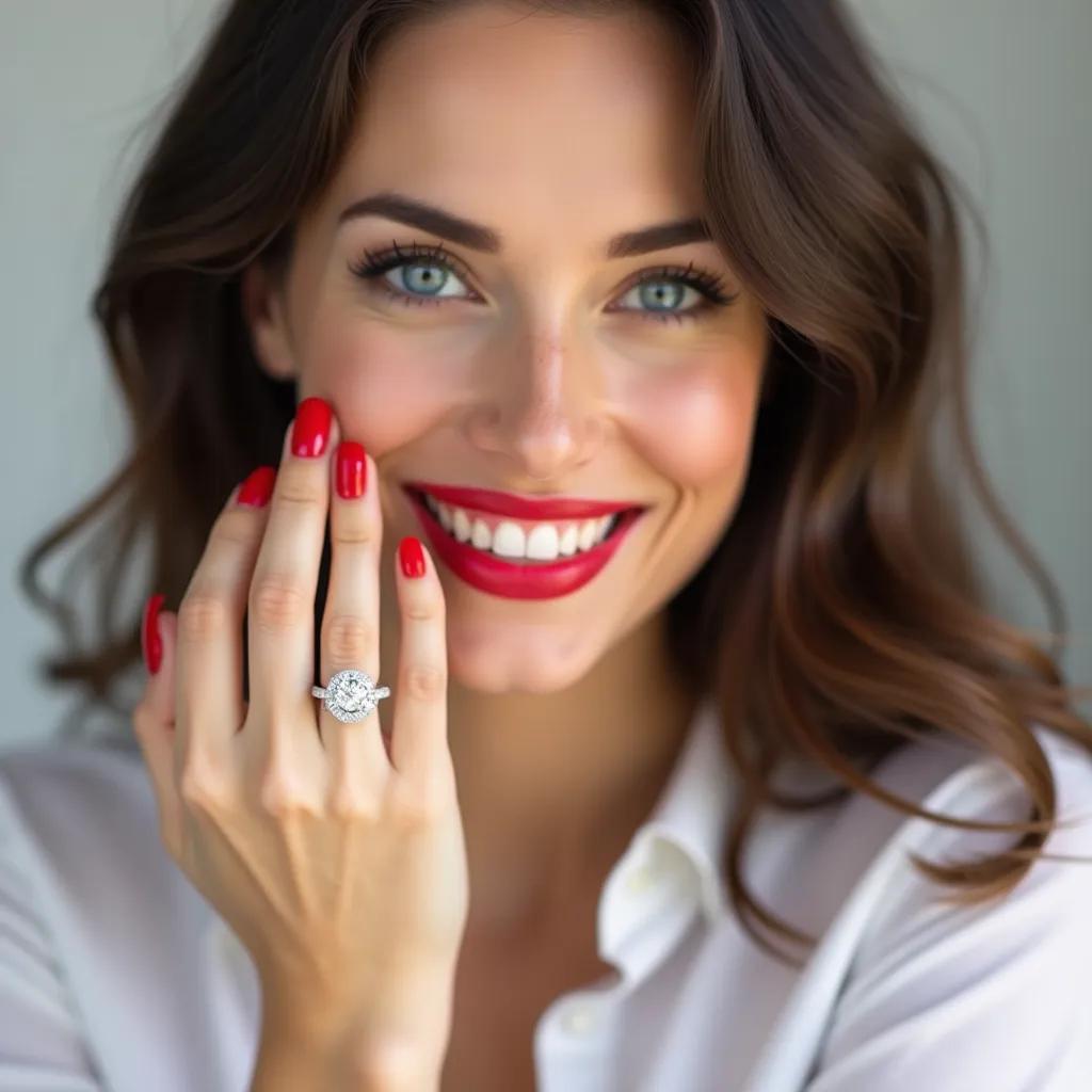 Winterberry - Round Diamond Engagement Ring (Clarity Enhanced)