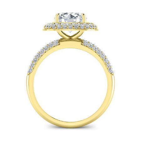 Winterberry Round Moissanite Bridal Set yellowgold