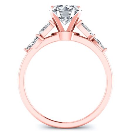 Wisteria Round Moissanite Bridal Set rosegold