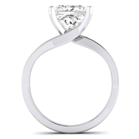Zinnia Princess Moissanite Bridal Set whitegold