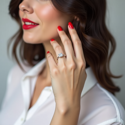 Daily Deal: 2ct Cushion Moissanite Engagement Ring VVS2 EF