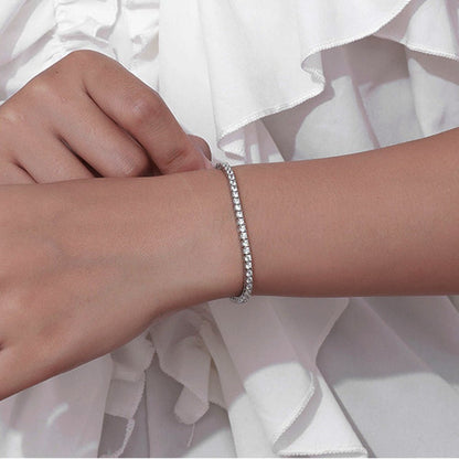 3CT TCW Round Lab Diamond Tennis Bracelet