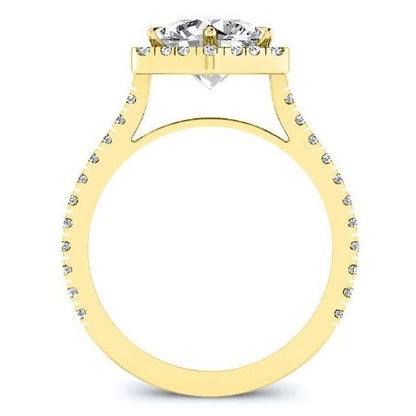 Cypress Round Diamond Bridal Set (Lab Grown Igi Cert) yellowgold