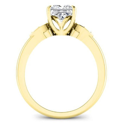Lobelia Diamond Matching Band Only (engagement Ring Not Included) For Ring With Princess Center yellowgold