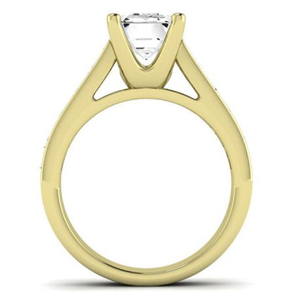 Yarrow Diamond Matching Band Only (engagement Ring Not Included) For Ring With Emerald Center yellowgold