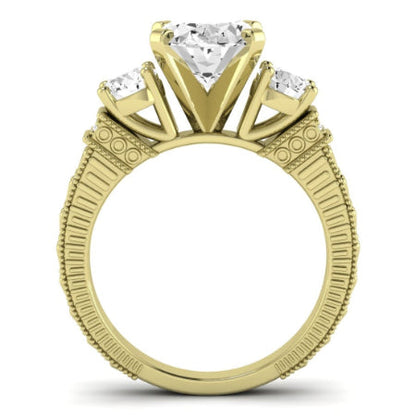 Angelonia Oval Diamond Bridal Set (Lab Grown Igi Cert) yellowgold