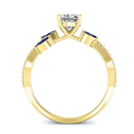 Alba Cushion Diamond Engagement Ring (Lab Grown Igi Cert) yellowgold
