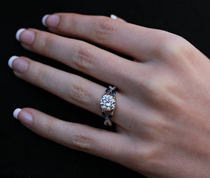 Alba Round Diamond Engagement Ring (Lab Grown Igi Cert) whitegold