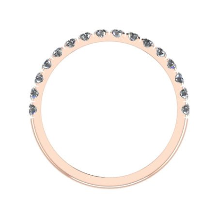Almila Trendy Diamond Wedding Ring rosegold