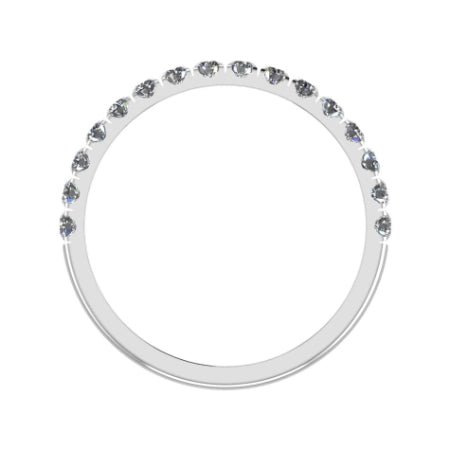 Almila Trendy Diamond Wedding Ring whitegold