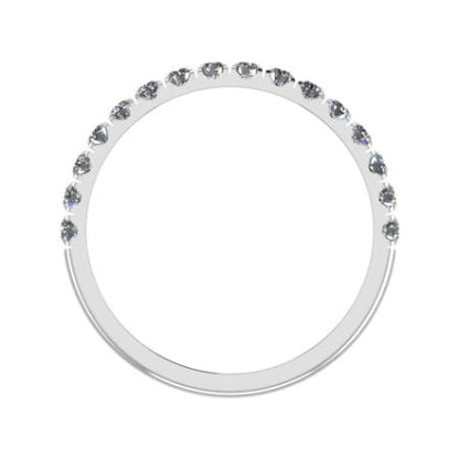 Almila Trendy Diamond Wedding Ring whitegold