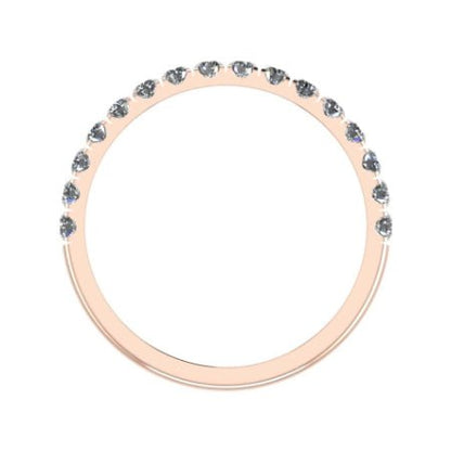 Almila Trendy Moissanite Wedding Ring rosegold
