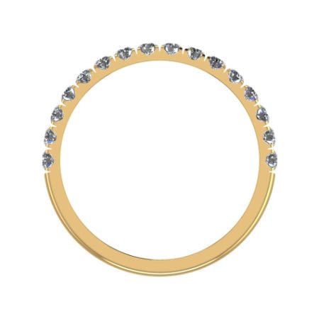 Almila Trendy Moissanite Wedding Ring yellowgold