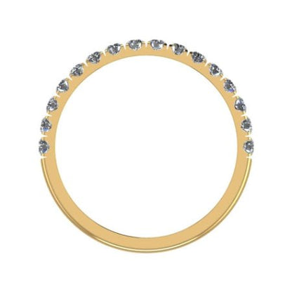 Almila Trendy Moissanite Wedding Ring yellowgold