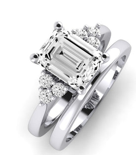 Alyssa Emerald Diamond Bridal Set (Lab Grown Igi Cert) whitegold
