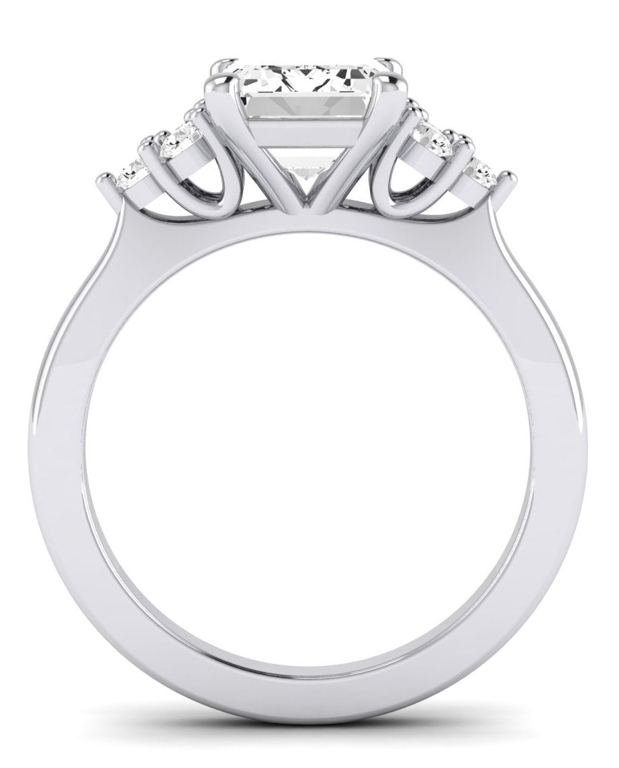 Alyssa Emerald Diamond Engagement Ring (Lab Grown Igi Cert) whitegold