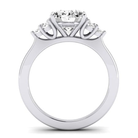 Alyssa Oval Moissanite Bridal Set whitegold
