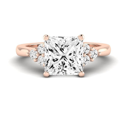 Alyssa Princess Diamond Engagement Ring (Lab Grown Igi Cert) rosegold