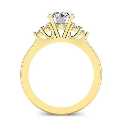 Alyssa Round Diamond Bridal Set (Lab Grown Igi Cert) yellowgold